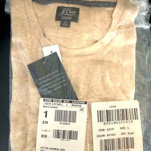 J Crew Cashmere Blend Long Sleeve Tee